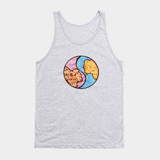 Yin and Yang Bears By Dean Tank Top